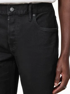 AllSaints Natural Iggy Washed Black Slim Fit Jeans