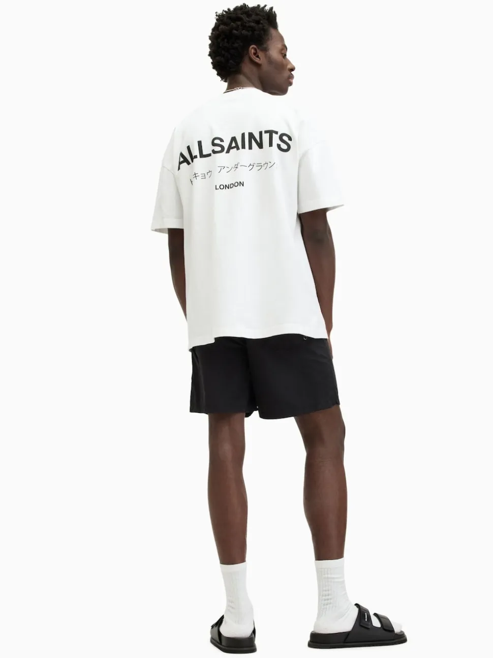 AllSaints Underground Black Swim Shorts