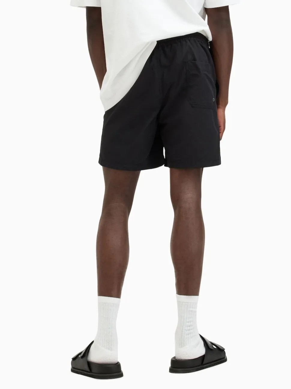 AllSaints Underground Black Swim Shorts