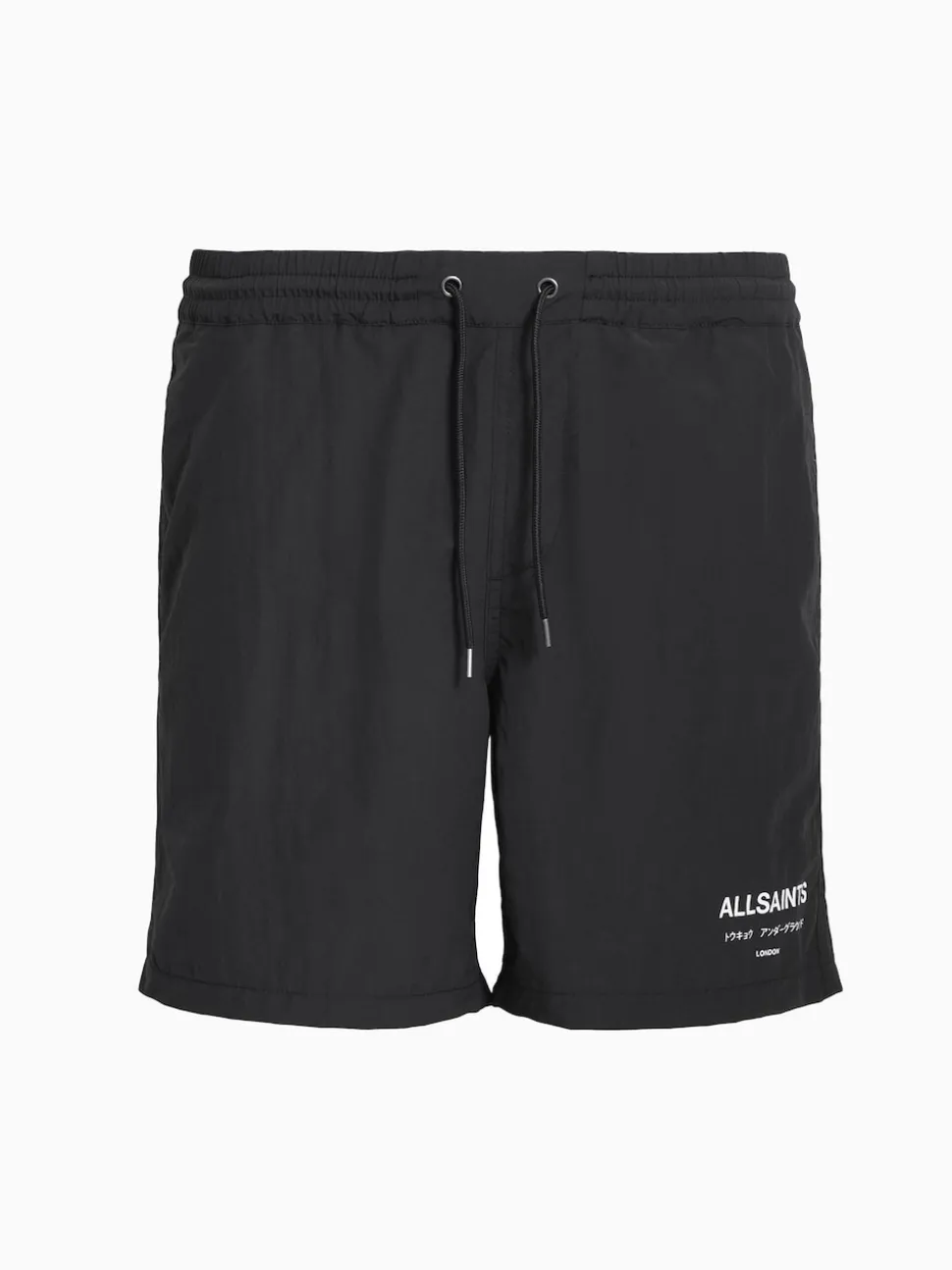 AllSaints Underground Black Swim Shorts