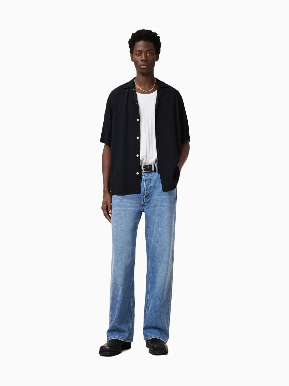 AllSaints White Denver Vest