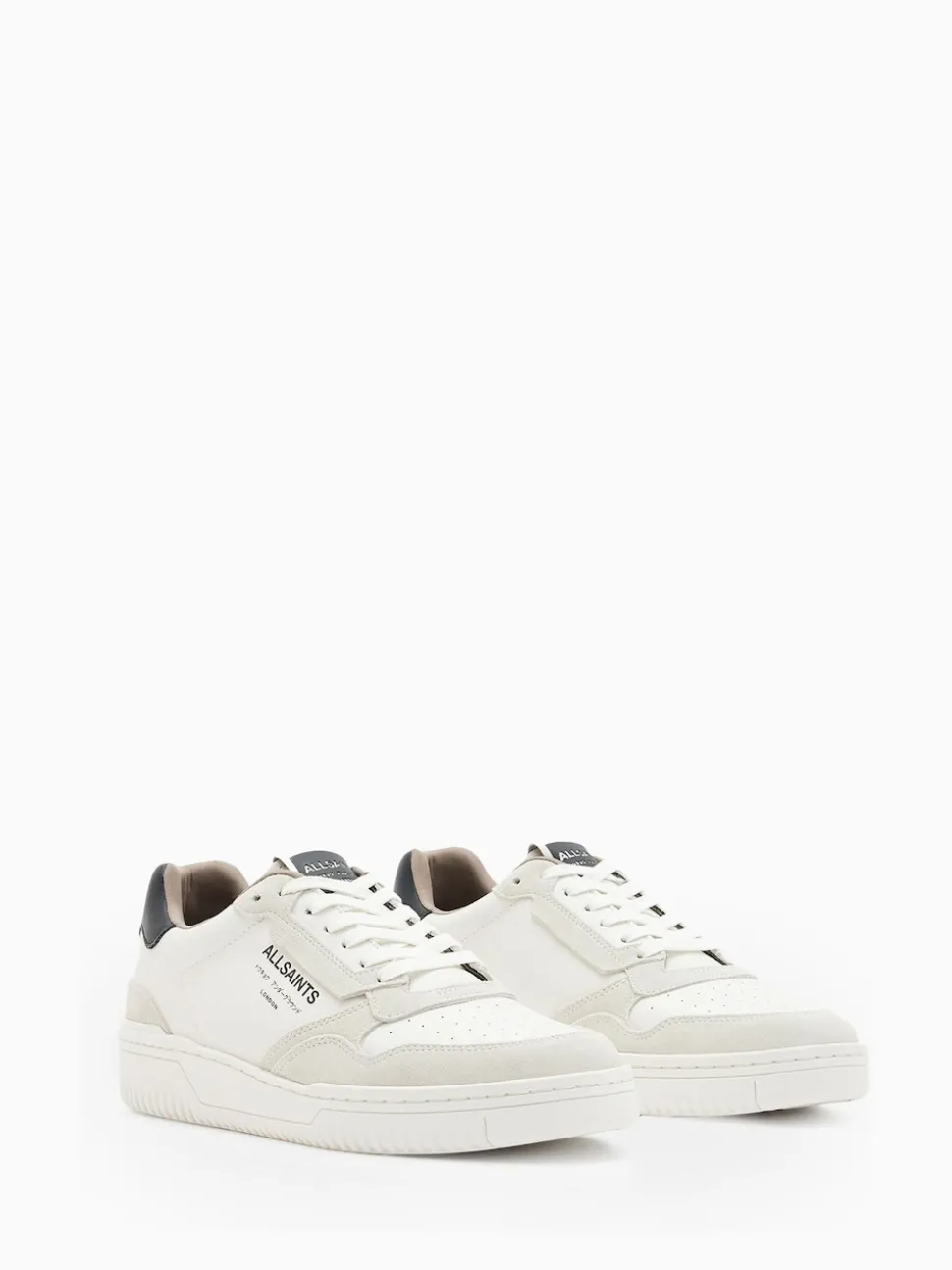 AllSaints White Regan Low Shoes