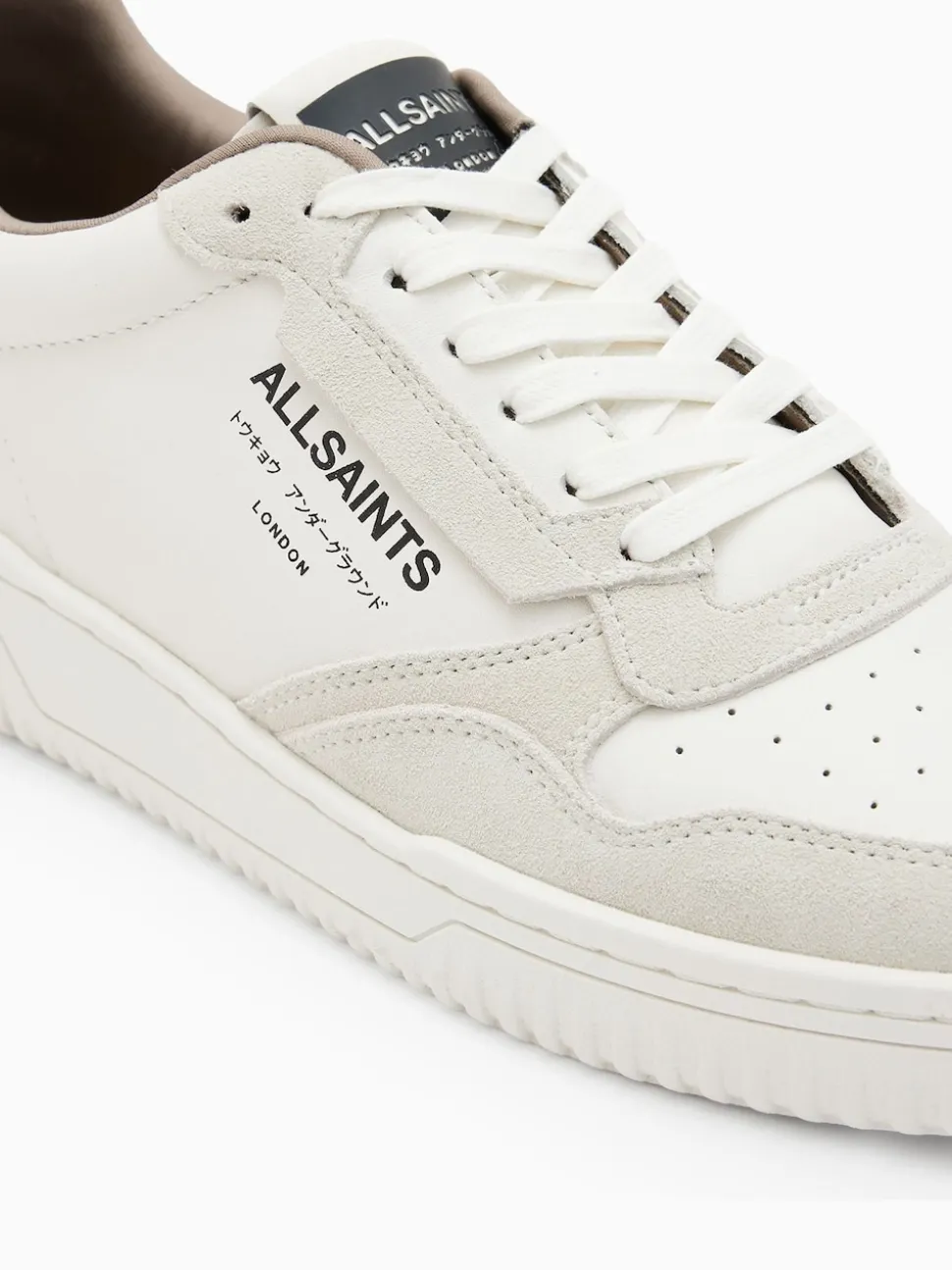 AllSaints White Regan Low Shoes