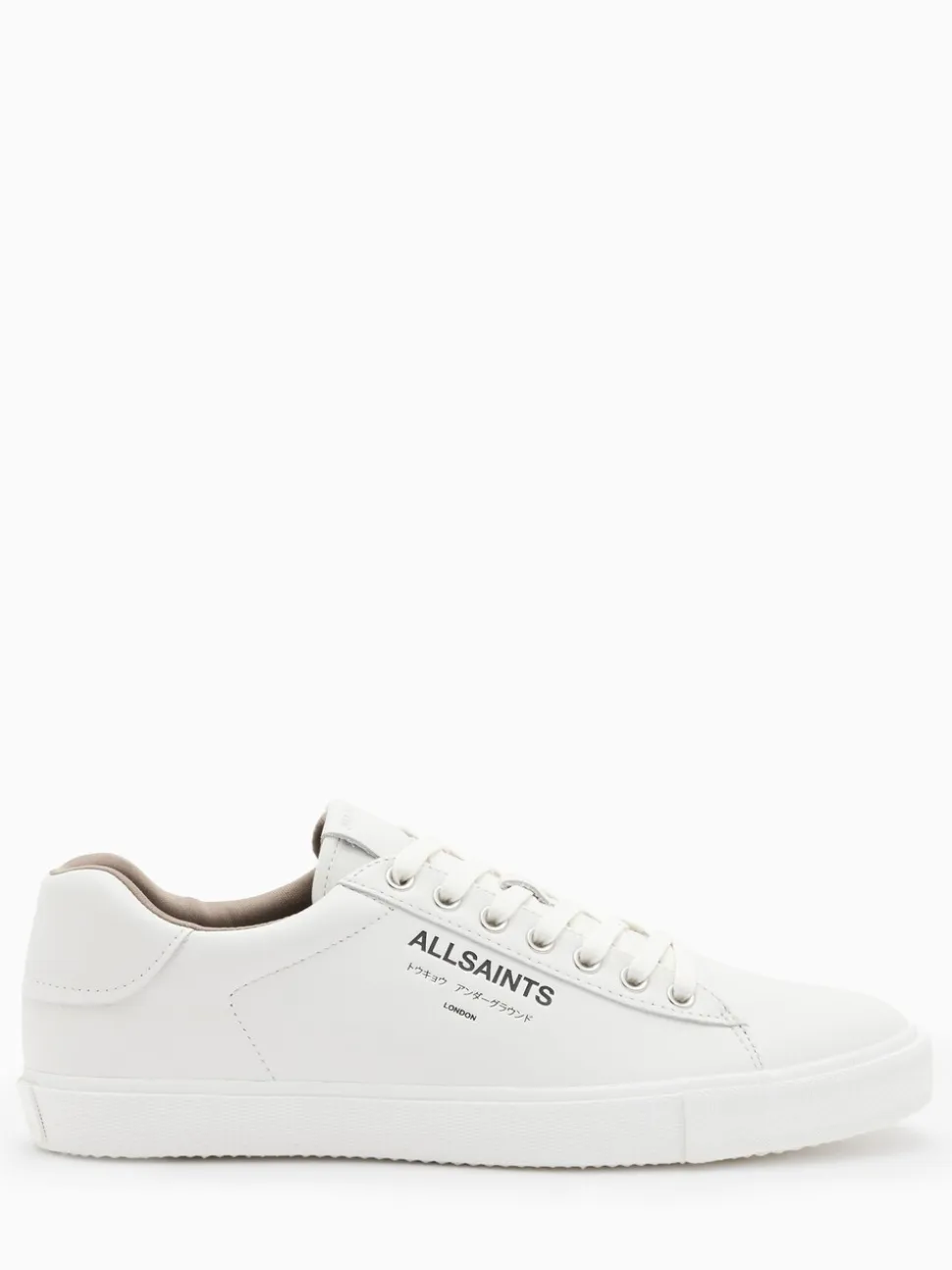 AllSaints White Underground Leather Low Top