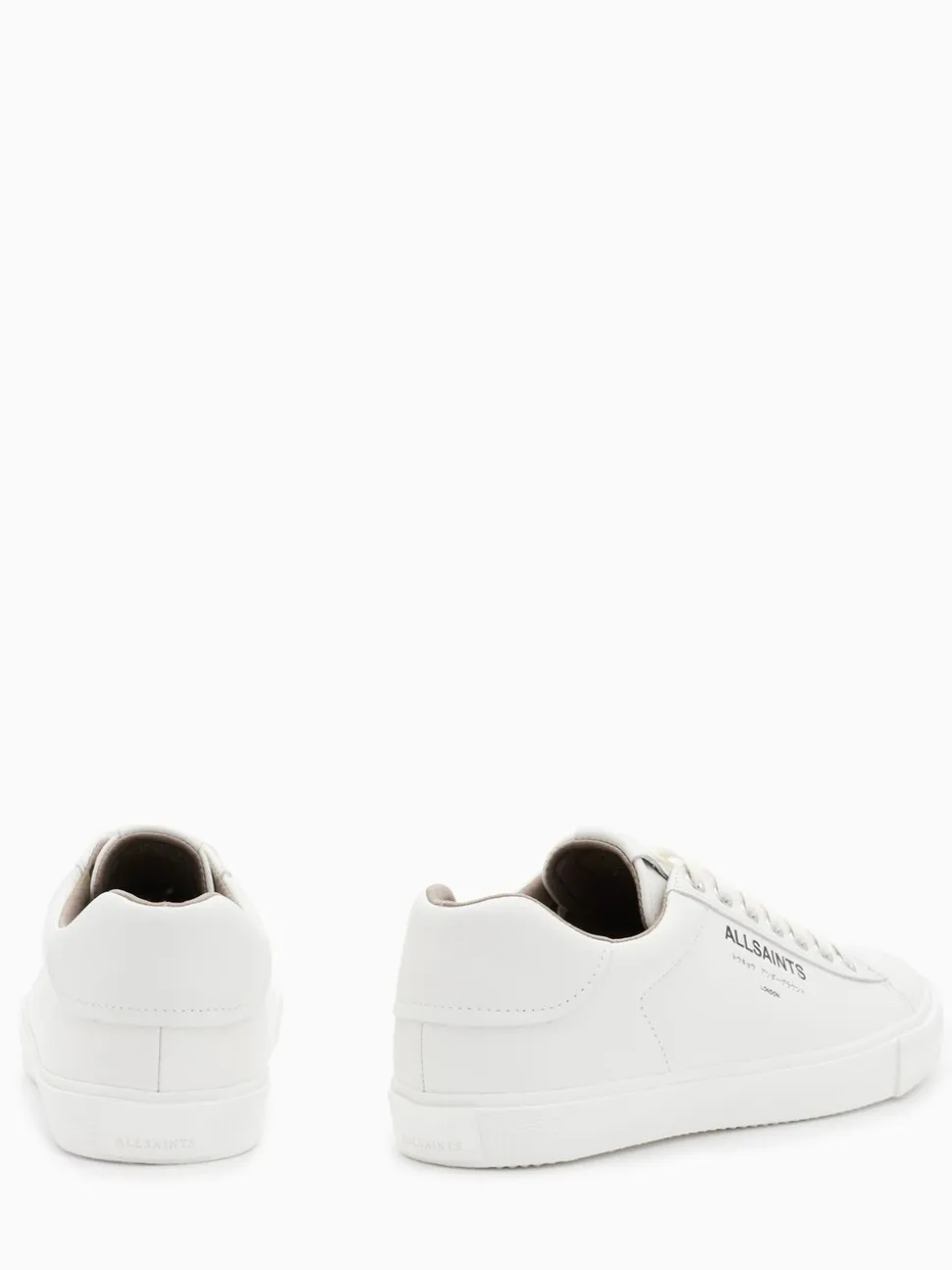 AllSaints White Underground Leather Low Top
