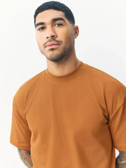 Amber Yellow Relaxed Fit Heavyweight T-Shirt