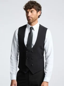 Antique Rogue Black Huxley Dinner Waistcoats