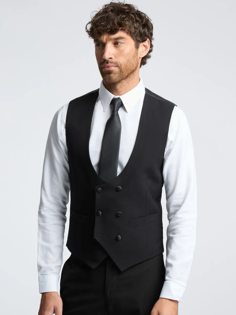Antique Rogue Black Huxley Dinner Waistcoats