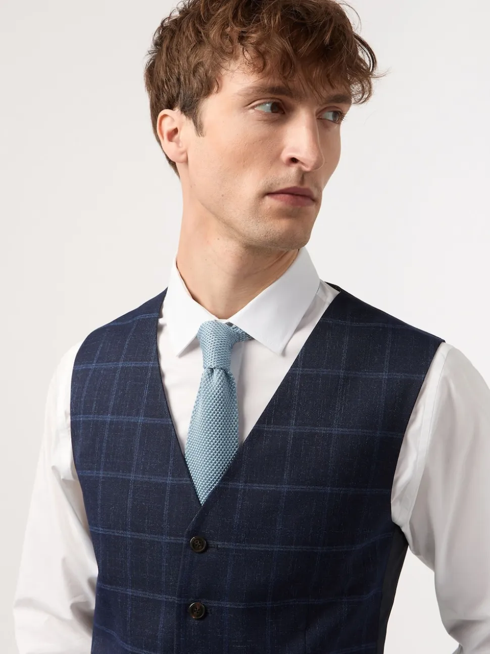Antique Rogue Blue WP Check Waistcoat