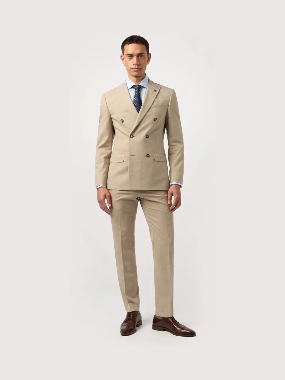Antique Rogue Brown Slim Plain Jacket