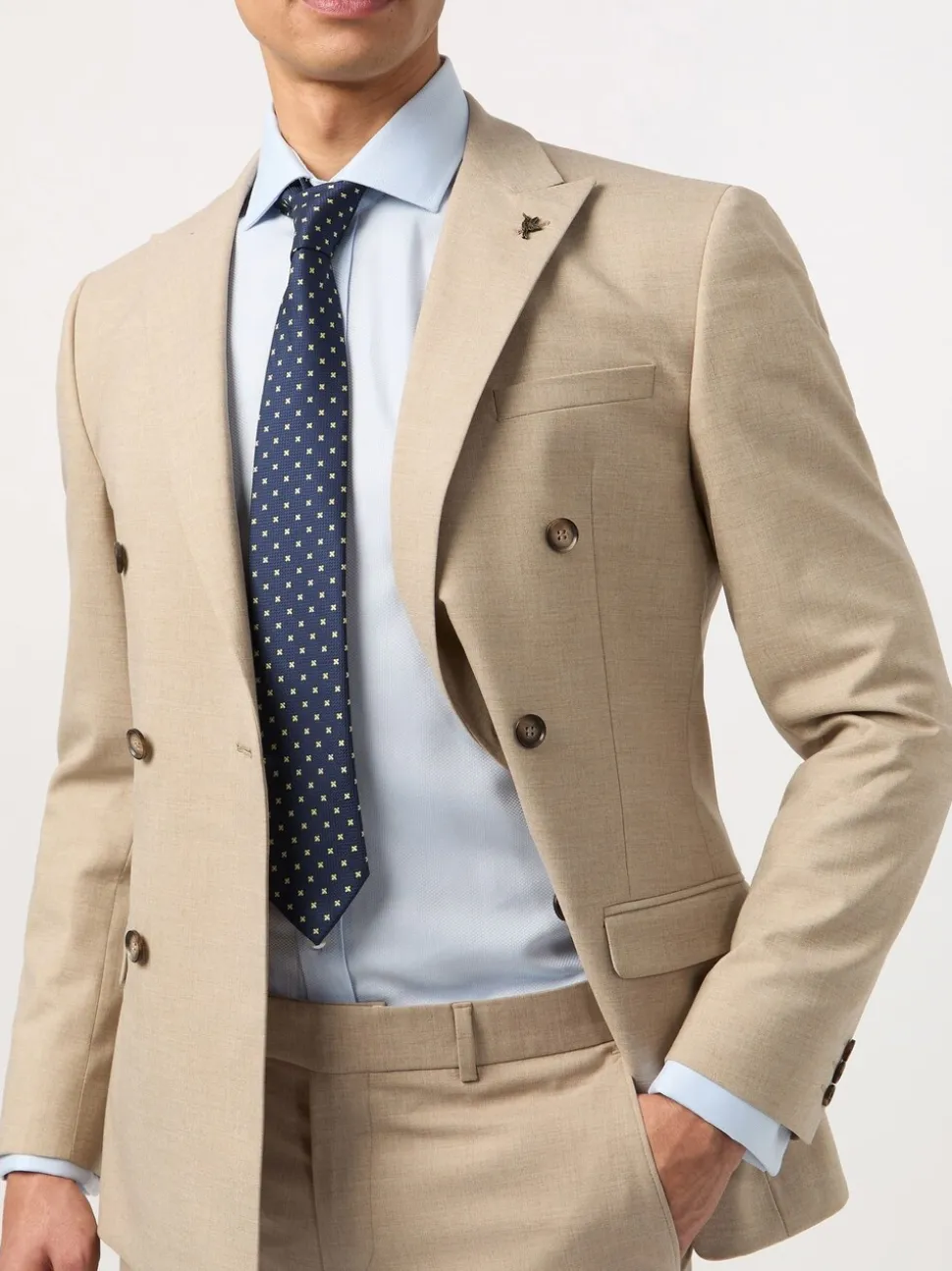 Antique Rogue Brown Slim Plain Jacket