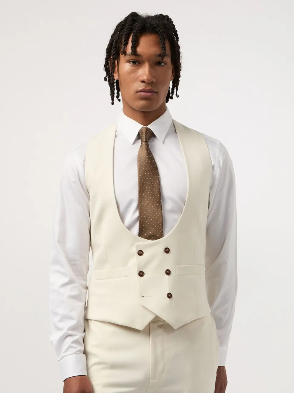 Antique Rogue Cream Blake Waistcoat