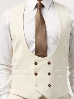 Antique Rogue Cream Blake Waistcoat
