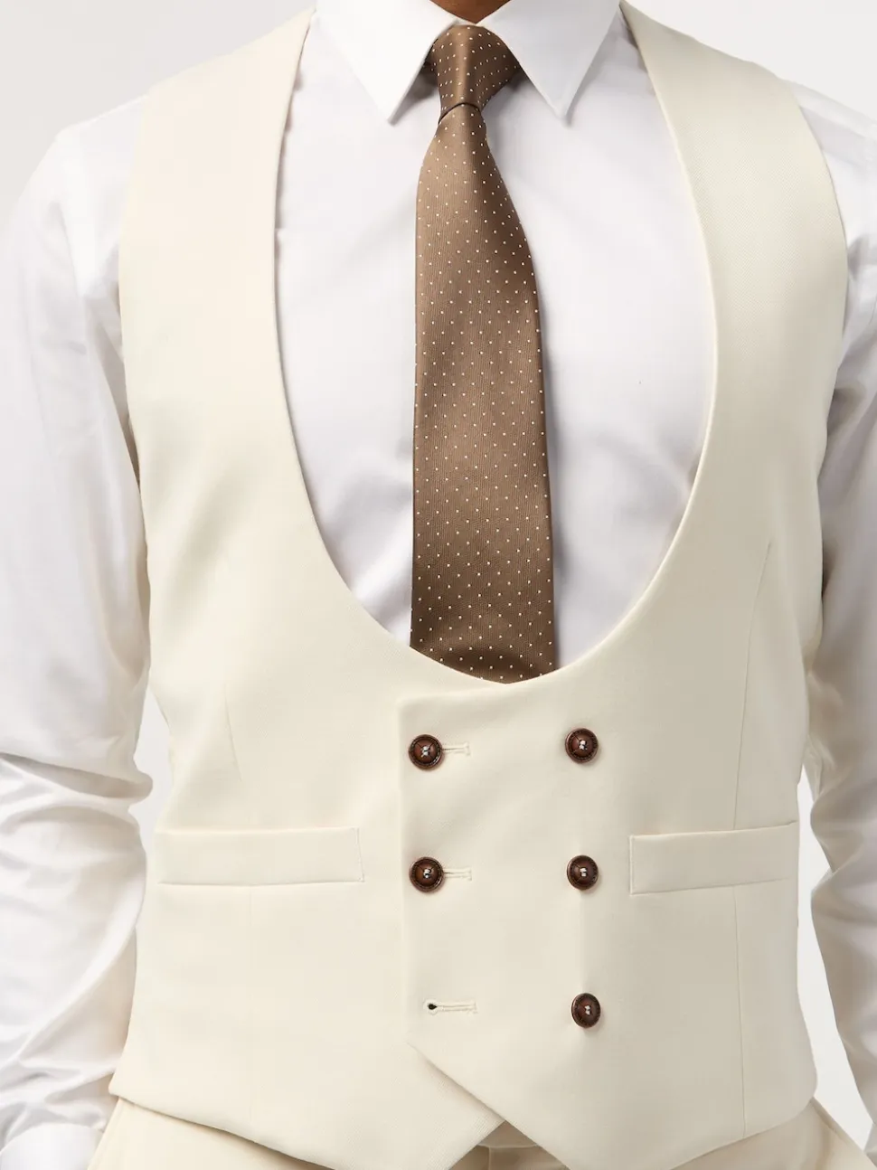 Antique Rogue Cream Blake Waistcoat