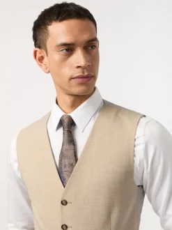 Antique Rogue Gold Plain Slim Waistcoat