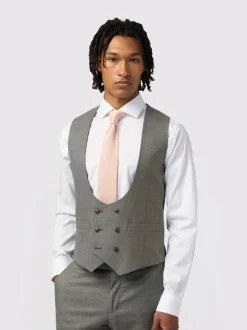 Antique Rogue Grey Blake Texture Waistcoat