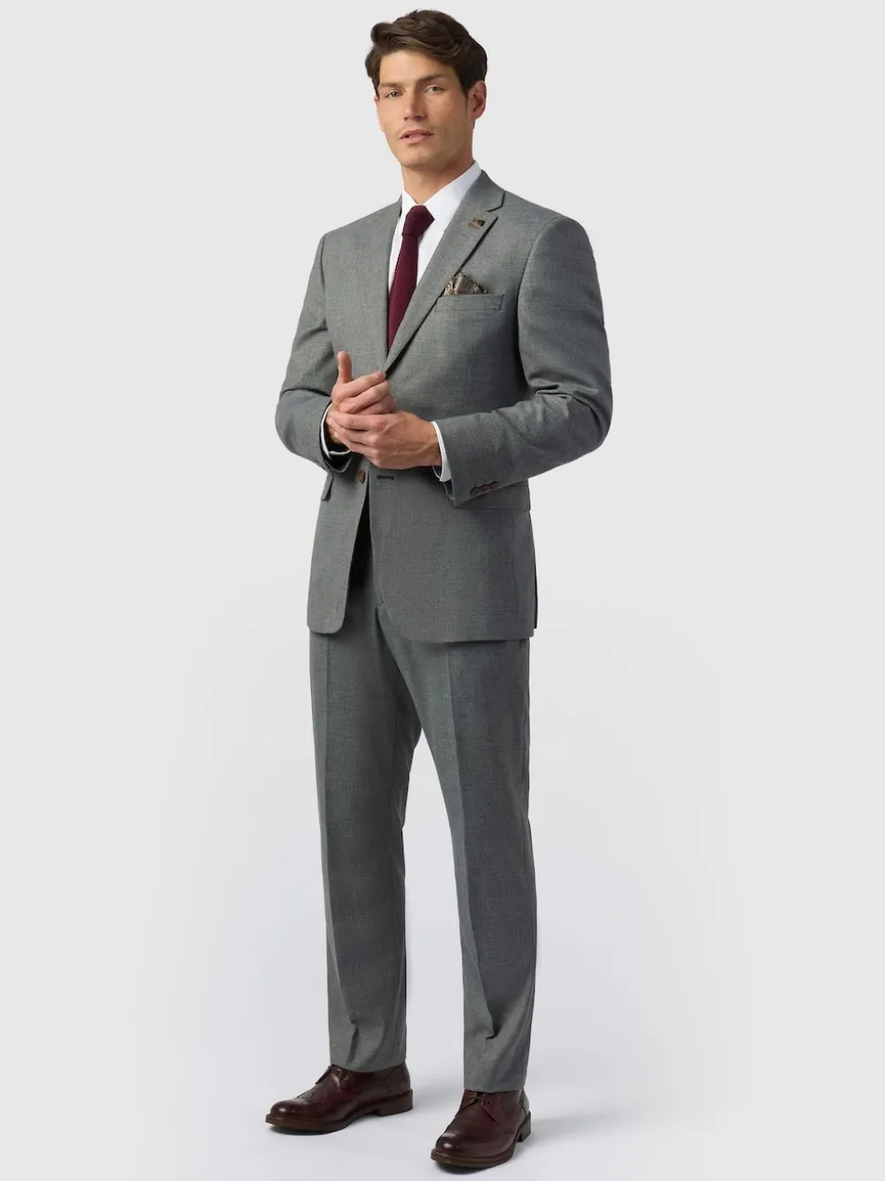 Antique Rogue Grey Blake Texture Regular Jacket