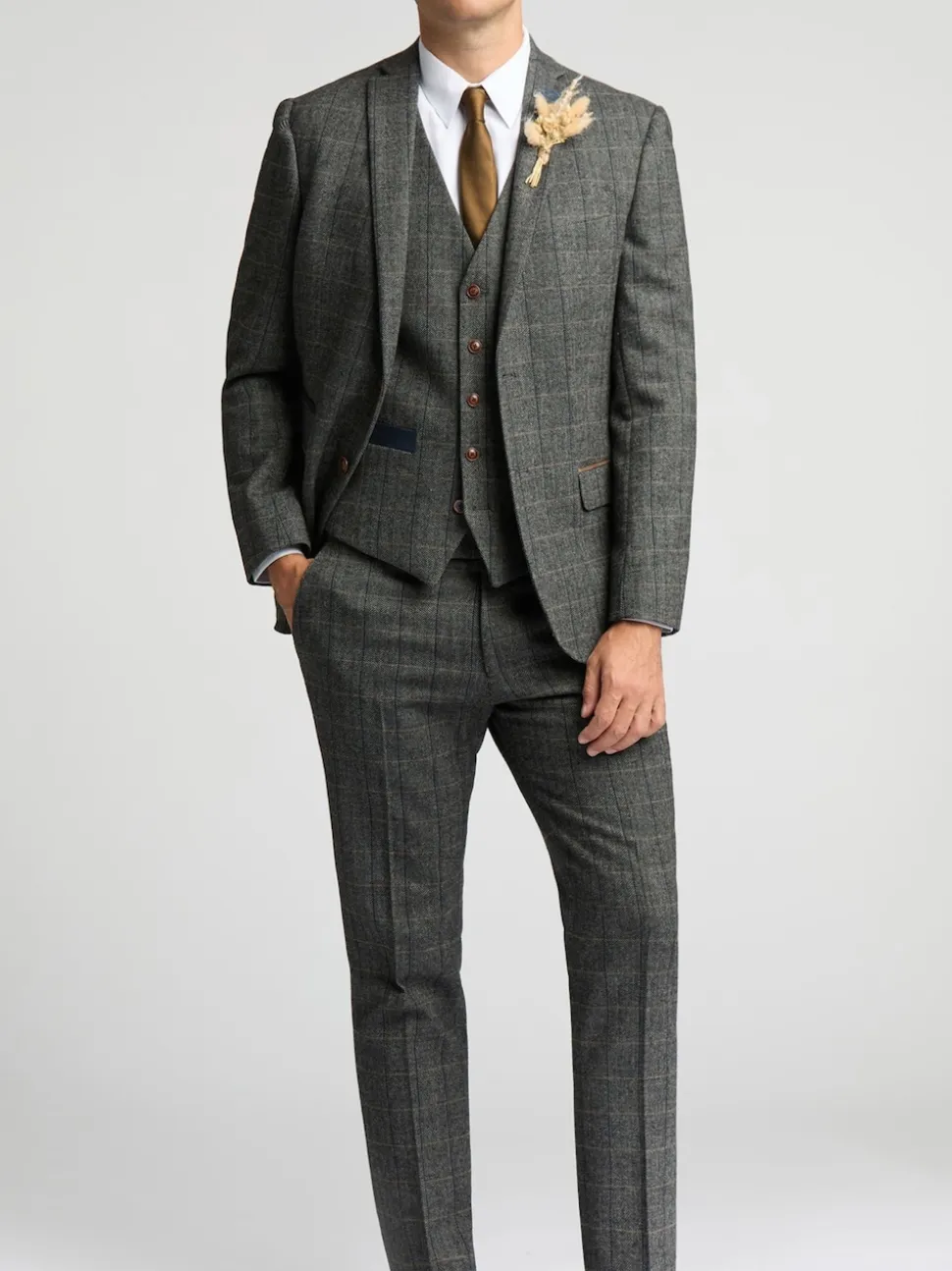 Antique Rogue Grey Emerson Herringbone Jacket