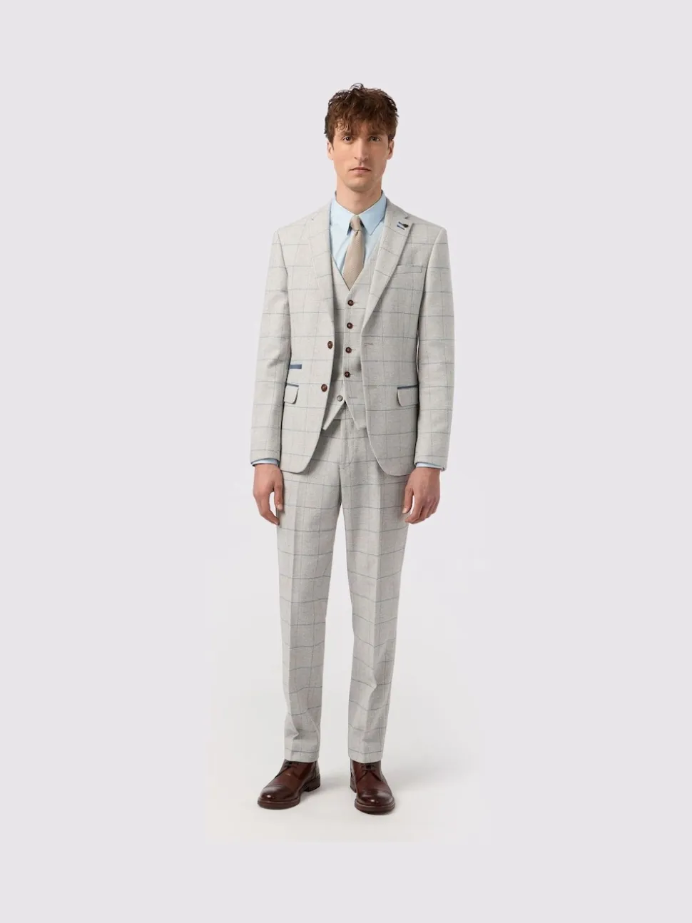 Antique Rogue Grey Powell Checks Tweed Jacket
