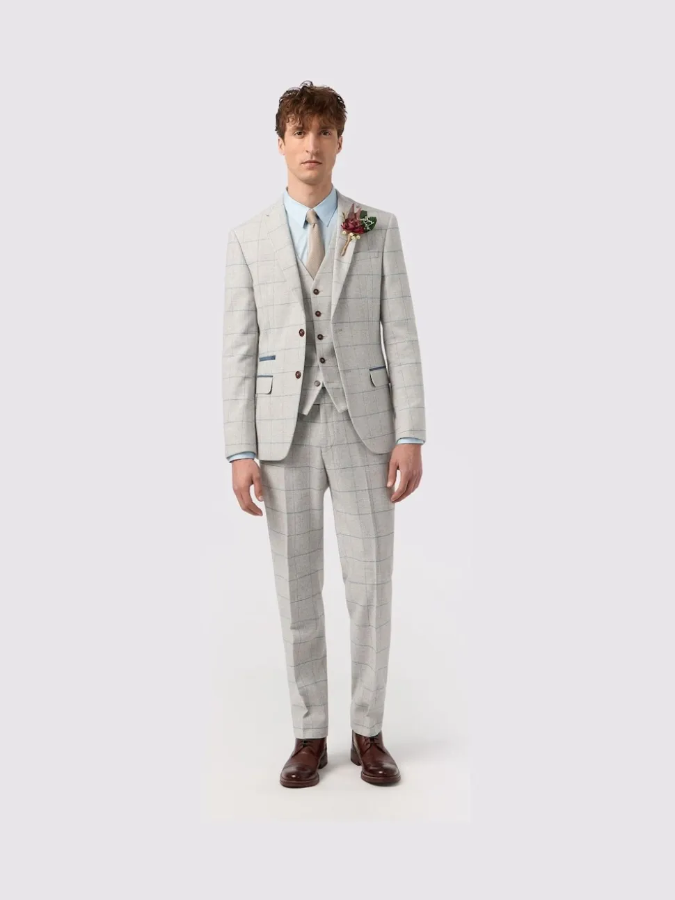 Antique Rogue Grey Powell Checks Tweed Jacket