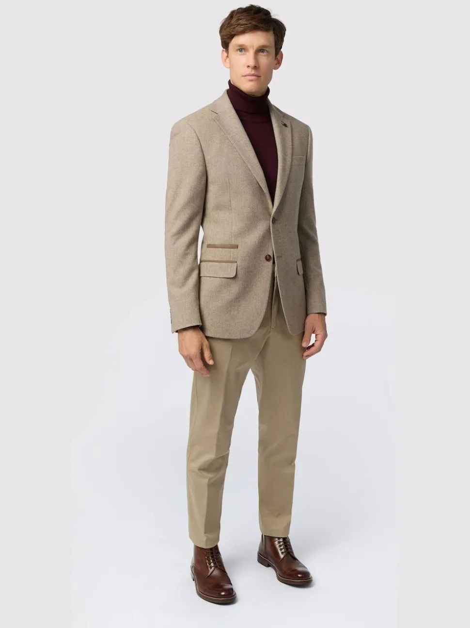 Antique Rogue Natural Herringbone Tweed Jacket