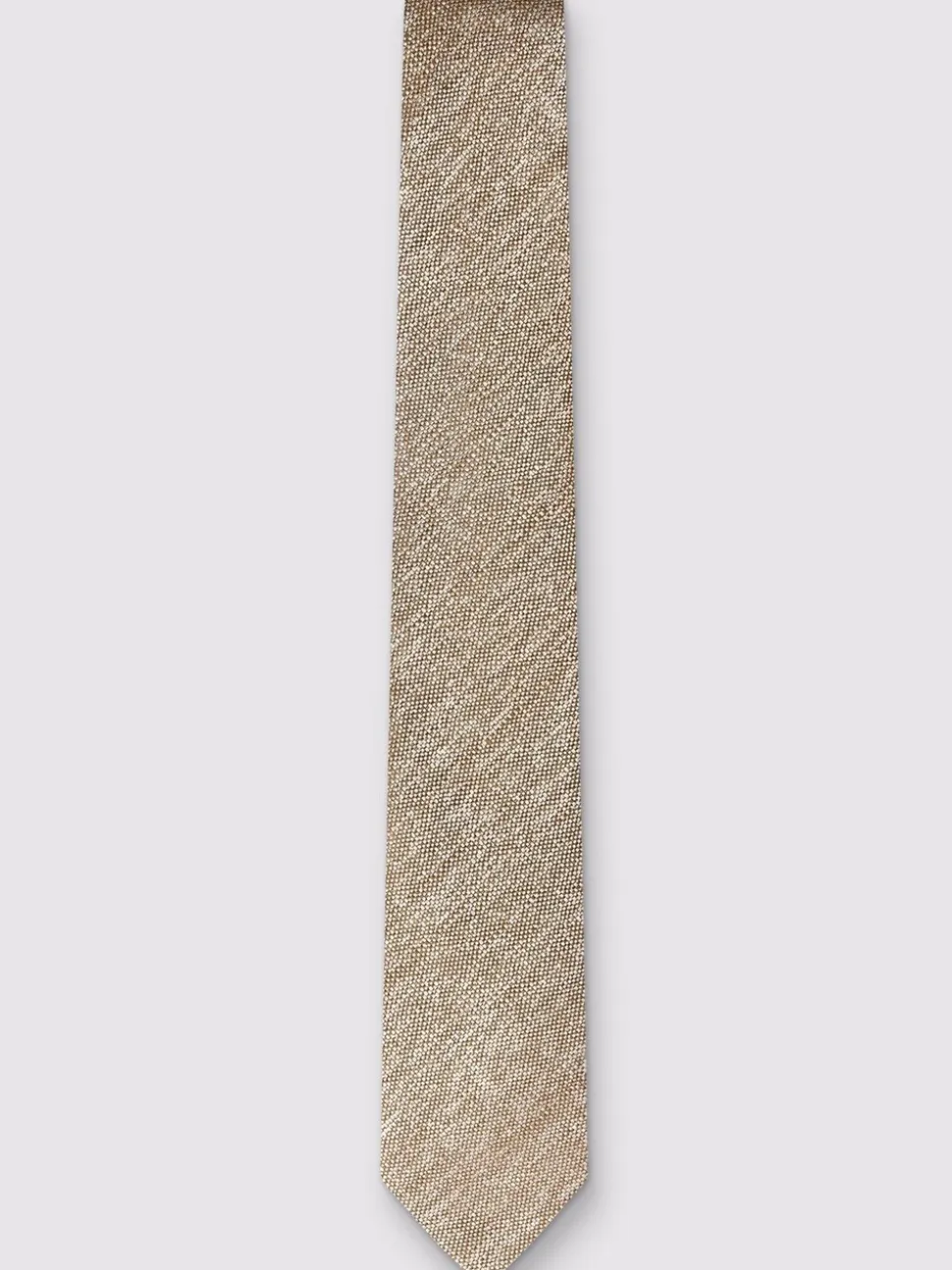 Antique Rogue Natural Plain Linen Blend Tie