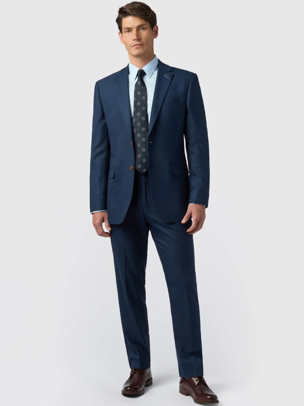 Antique Rogue Navy Blake Texture Regular Jacket