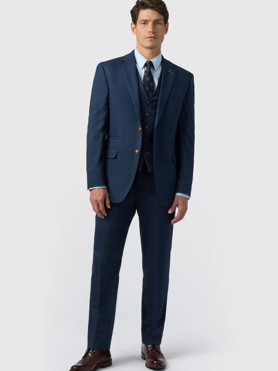 Antique Rogue Navy Blake Texture Regular Jacket
