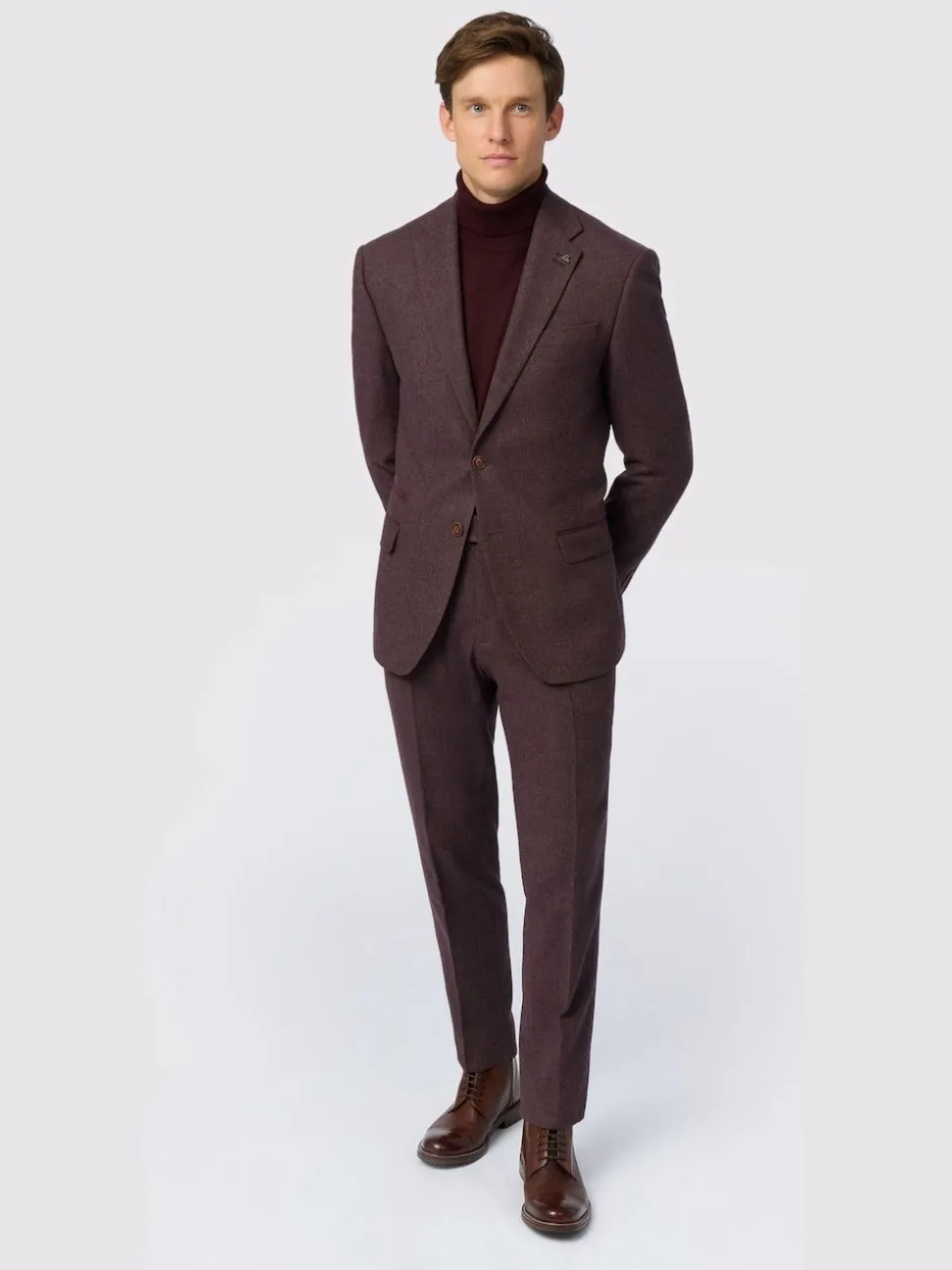 Antique Rogue Red Herringbone Tweed Jacket