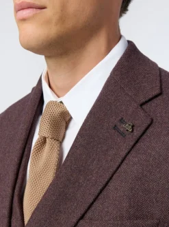 Antique Rogue Red Herringbone Tweed Jacket