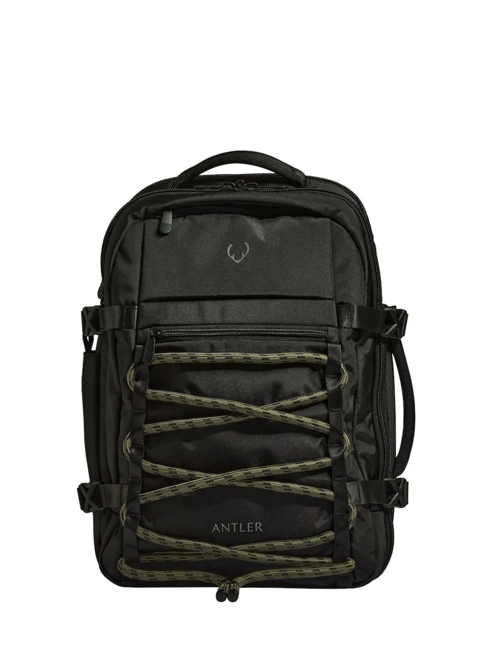 Antler Black Discovery Backpack in Black