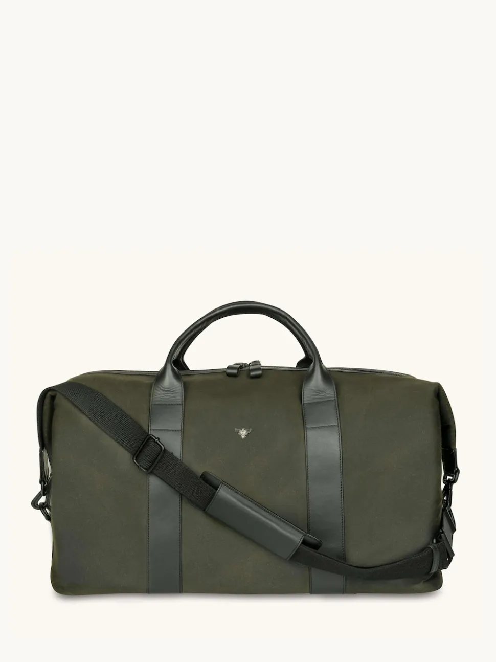 Apatchy Green The Cavendish Waxed Canvas & Leather Weekender Bag
