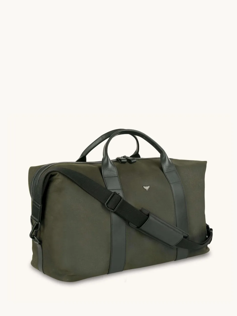 Apatchy Green The Cavendish Waxed Canvas & Leather Weekender Bag