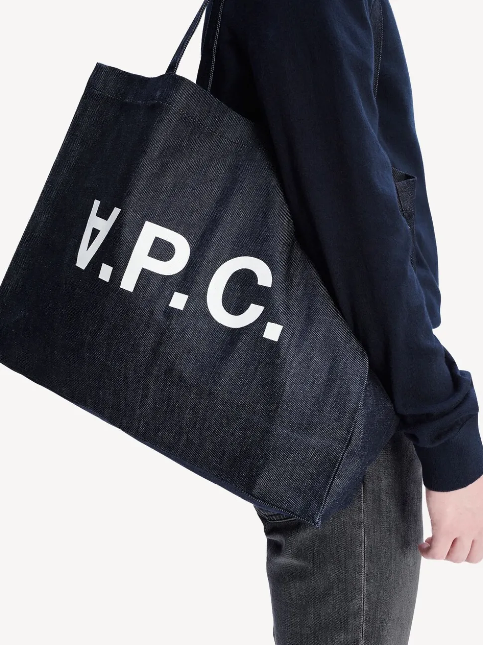 A.P.C Black Shopping Daniela Bag