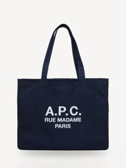 A.P.C. Blue Diane Rue Madame Shopping Bag