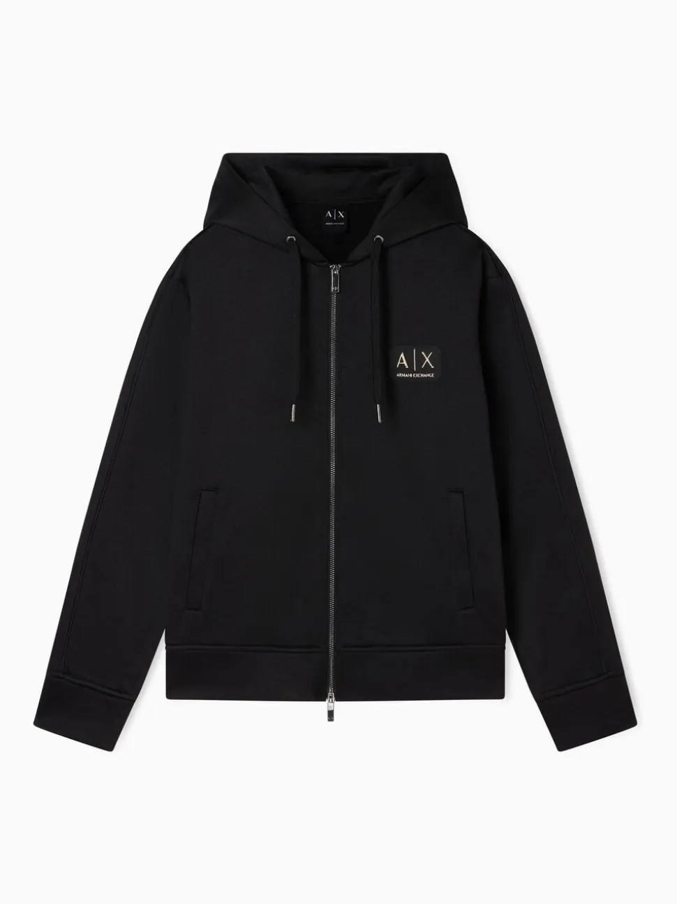 Armani Exchange Zip Through Black Hoodie