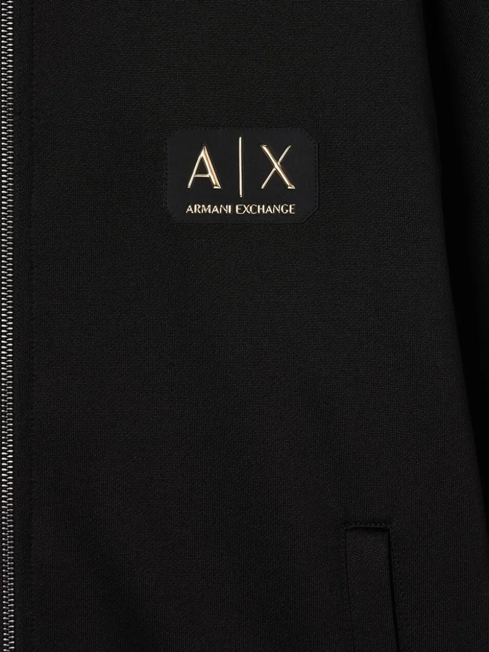 Armani Exchange Zip Through Black Hoodie