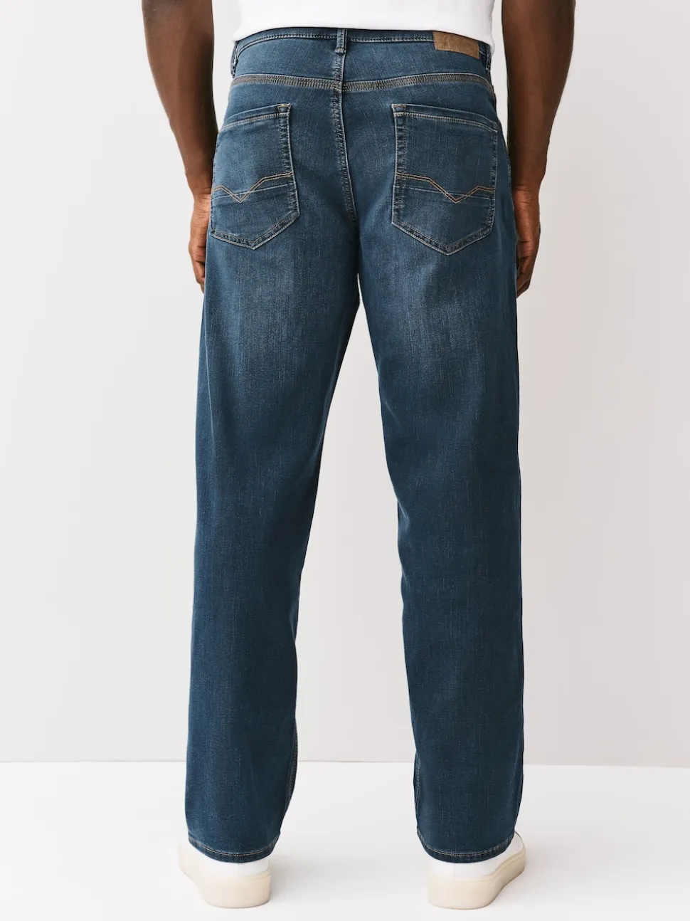 Ash Blue Relaxed Fit Comfort Stretch Jeans