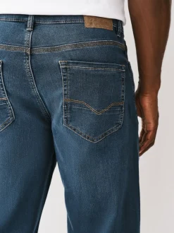 Ash Blue Relaxed Fit Comfort Stretch Jeans