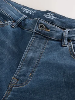 Ash Blue Relaxed Fit Comfort Stretch Jeans