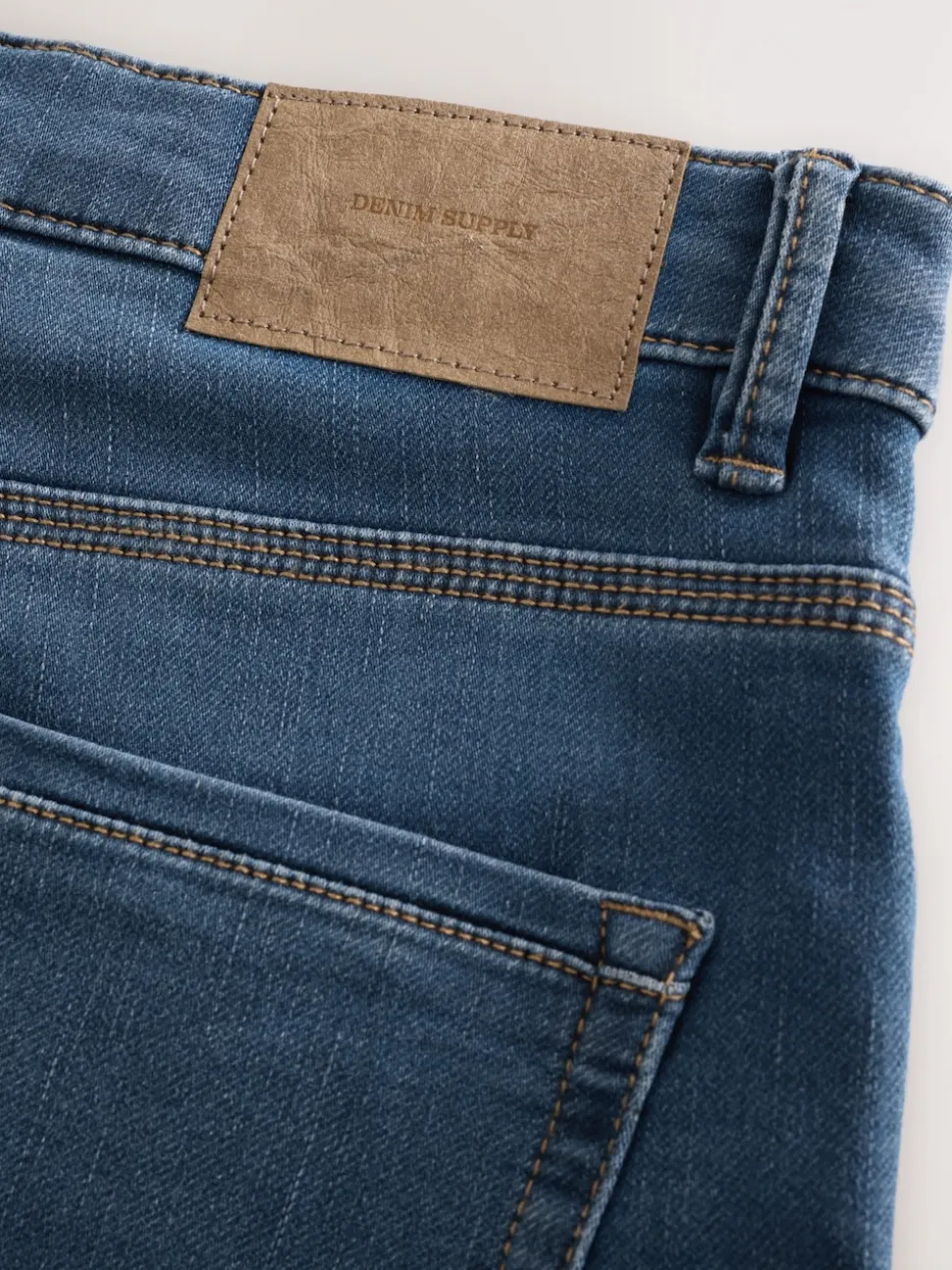 Ash Blue Relaxed Fit Comfort Stretch Jeans