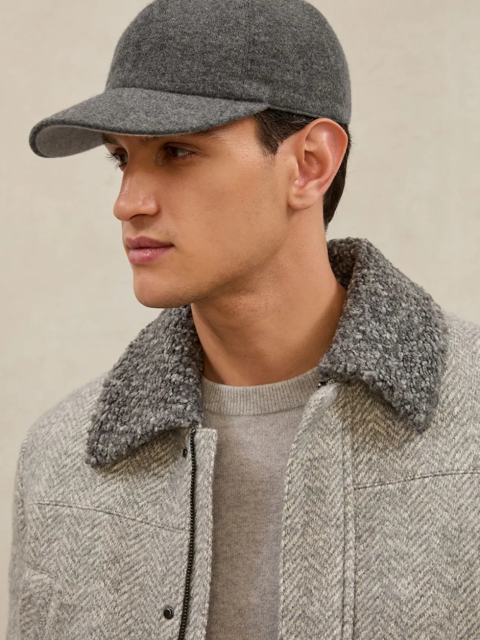 Atelier Mid Grey Blake Atelier 100% Cashmere Cap