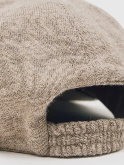Atelier Oatmeal Melange Blake Atelier 100% Cashmere Cap