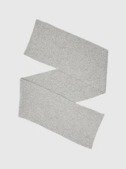Atelier Soft Grey Melange Metcalf Atelier Cashmere-Blend Flecked Scarf