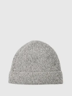 Atelier Soft Grey Melange Felix Atelier Cashmere-Blend Flecked Beanie