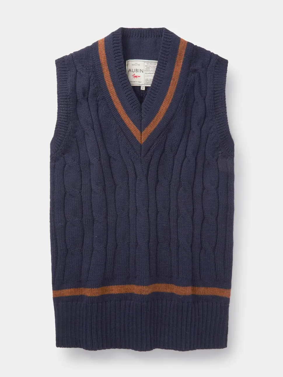 Aubin Blue Hobbs Cricket Wool Slipover