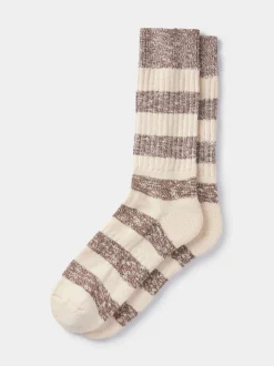 Aubin Dale Twist Striped Socks