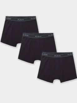 Aubin Fen Black Boxers 3 Pack