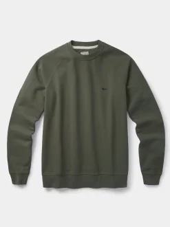 Aubin Green Ash Crew Neck 100% Cotton Jumper