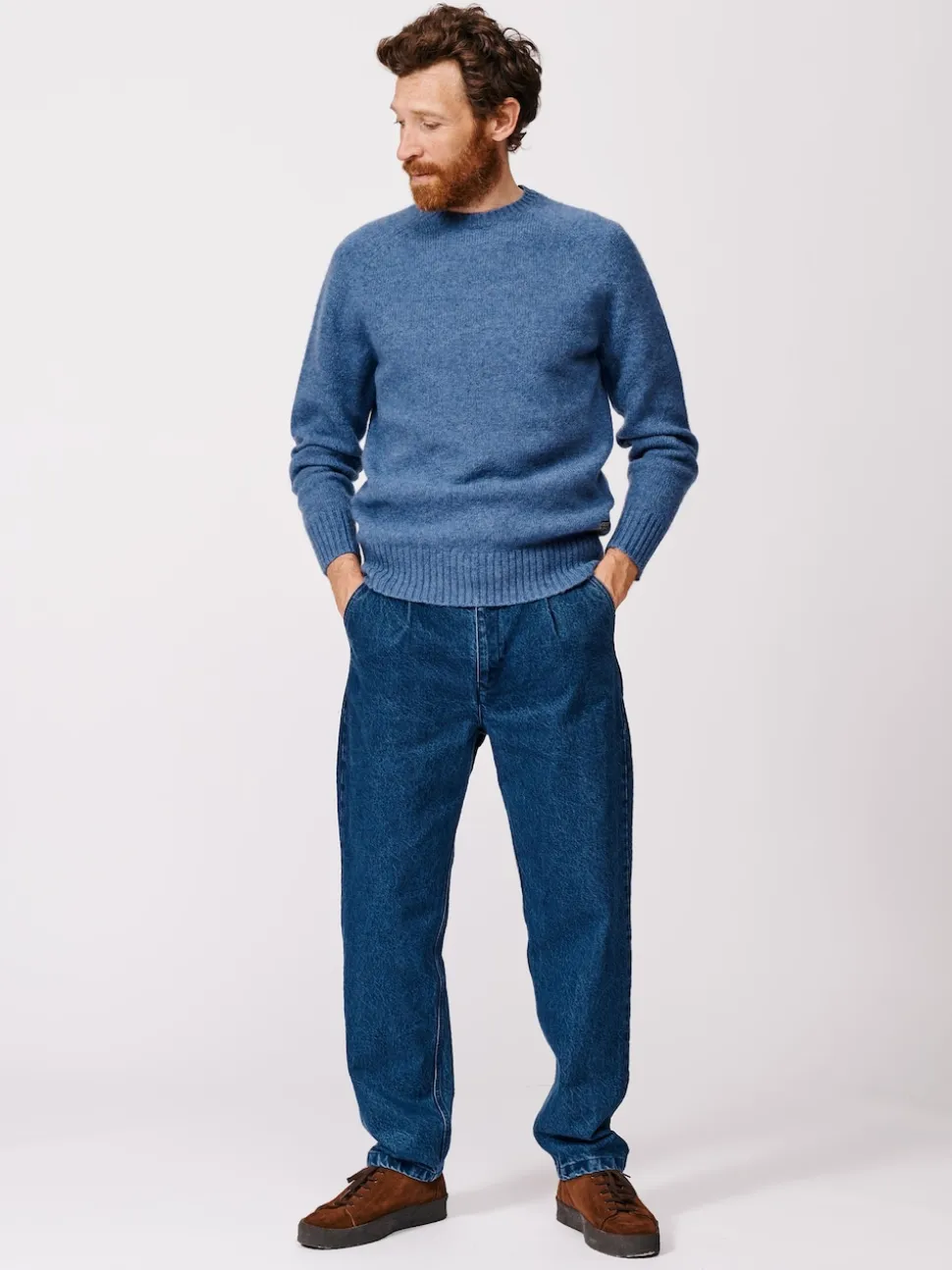 Aubin Prestwick Shetland Crew Jumper